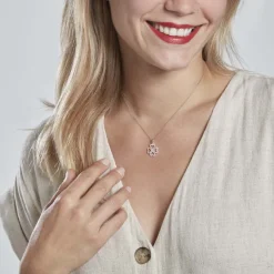 Pendentif Daiki Or Blanc Oxyde De Zirconium-Histoire d'Or Clearance