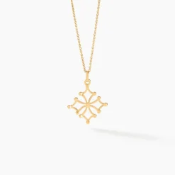 Pendentif Dajo Croix Occitane Or Jaune-Histoire d'Or Discount