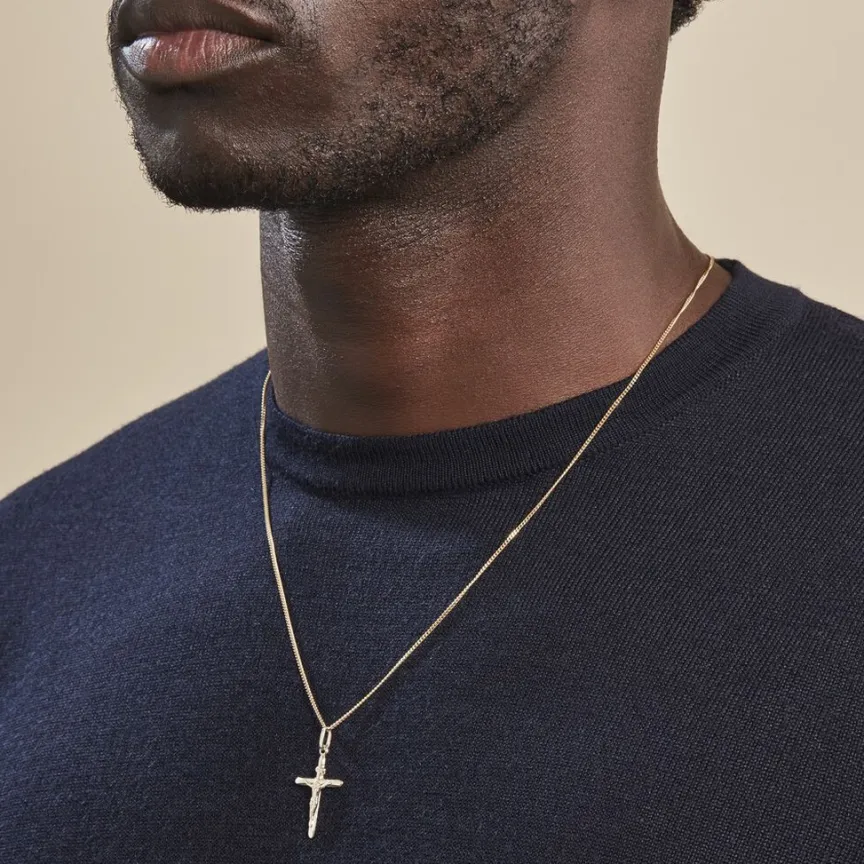 Pendentif Damian Croix Or Jaune-Histoire d'Or New