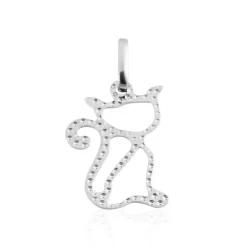 Pendentif Egee Chat Or Blanc-Histoire d'Or Online