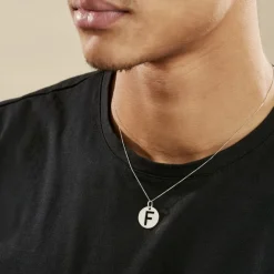 Pendentif Elio F Argent Blanc-Histoire d'Or Sale