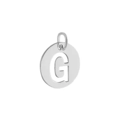 Pendentif Elio G Argent Blanc-Histoire d'Or Clearance