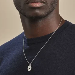 Pendentif Elio H Argent Blanc-Histoire d'Or Online