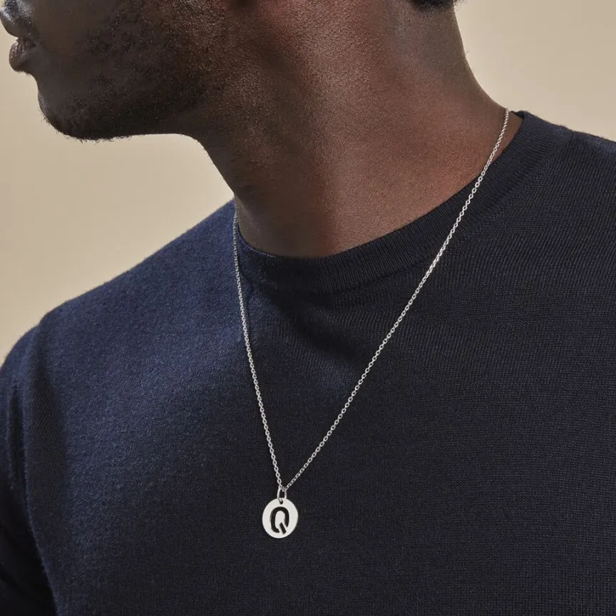 Pendentif Elio Q Argent Blanc-Histoire d'Or Sale