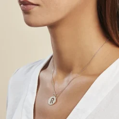 Pendentif Elio R Argent Blanc-Histoire d'Or Outlet