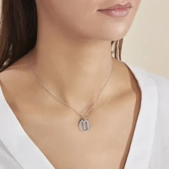 Histoire d'Or Pendentif Elio U Argent Blanc