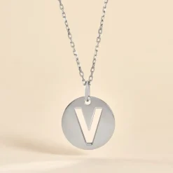 Pendentif Elio V Argent Blanc-Histoire d'Or Online