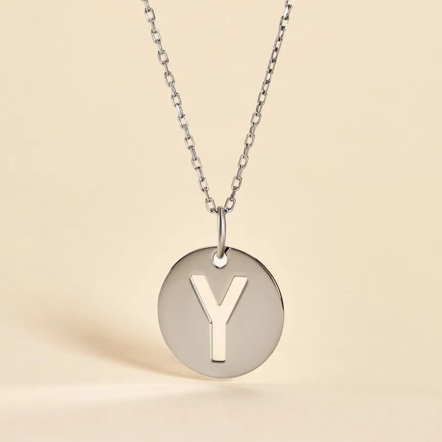 Pendentif Elio Y Argent Blanc-Histoire d'Or Online