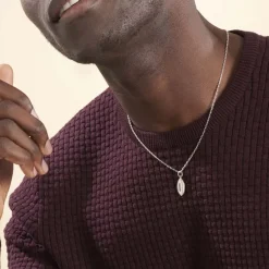 Histoire d'Or Pendentif Elrick Argent Blanc