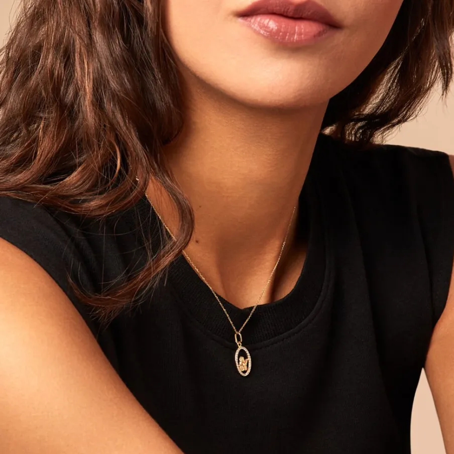 Histoire d'Or Pendentif Engin Or Jaune Oxyde De Zirconium