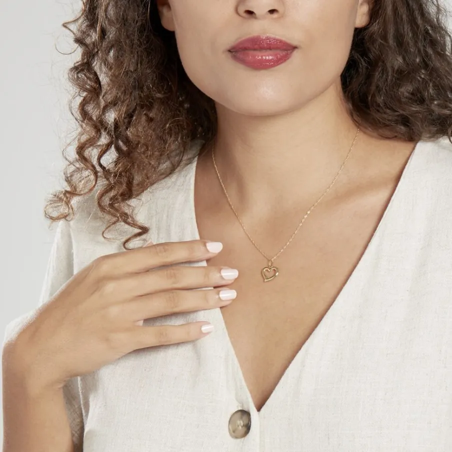 Histoire d'Or Pendentif Eudocie Coeur Bombe Or Jaune