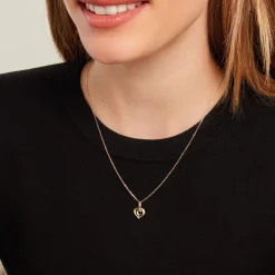 Histoire d'Or Pendentif Eudocie Coeur Lettre Or Jaune