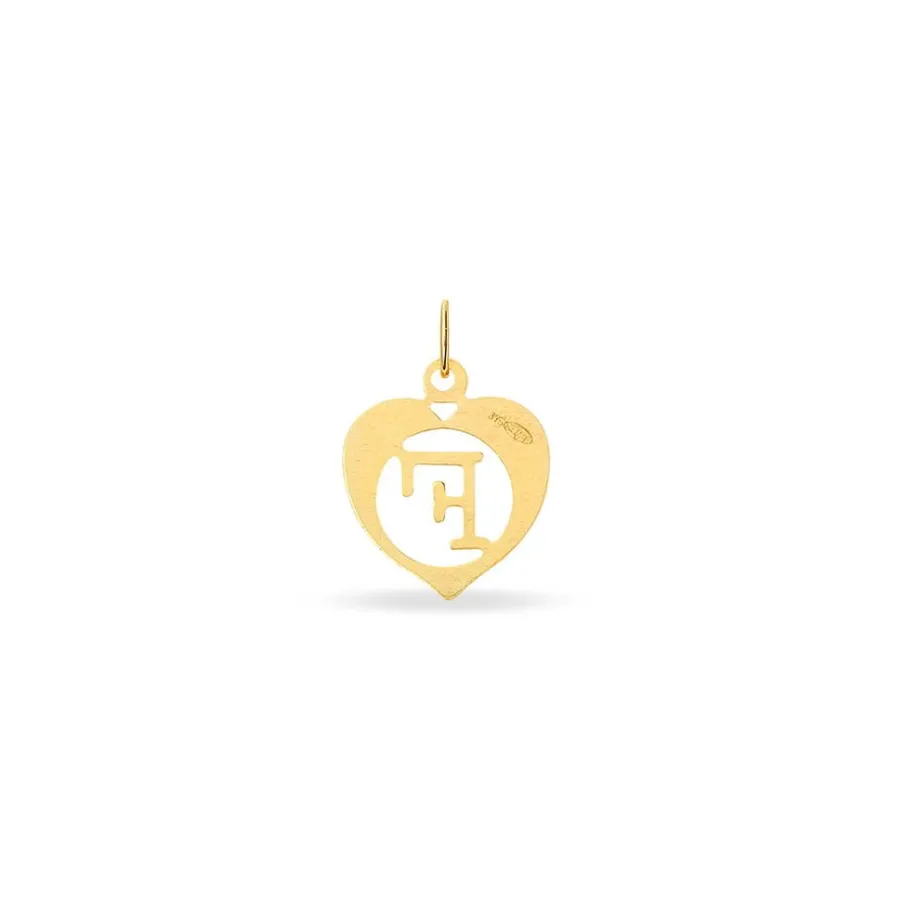 Histoire d'Or Pendentif Eudocie Coeur Lettre Or Jaune