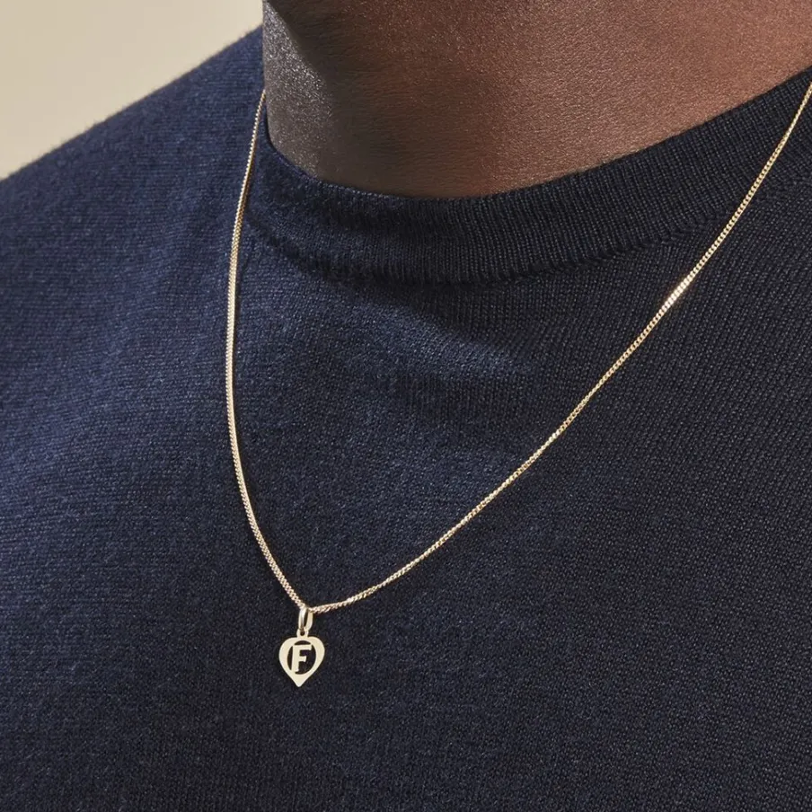 Histoire d'Or Pendentif Eudocie Coeur Lettre Or Jaune