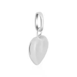 Histoire d'Or Pendentif Eudocie Coeur Lisse Or Blanc