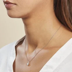 Histoire d'Or Pendentif Eudocie Coeur Lisse Or Blanc