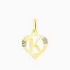 Pendentif Eudocie Coeur Lettre Or Jaune-Histoire d'Or Clearance