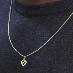 Pendentif Eudocie Coeur Lettre Or Jaune-Histoire d'Or Clearance