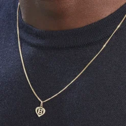 Pendentif Eudocie Coeur Lettre Or Jaune-Histoire d'Or New