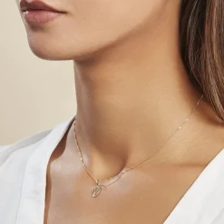 Histoire d'Or Pendentif Eudocie Coeur Lettre Or Jaune