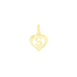 Pendentif Eudocie Coeur Lettre Or Jaune-Histoire d'Or Clearance