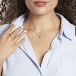 Histoire d'Or Pendentif Eudocie Coeur Lisse Or Blanc