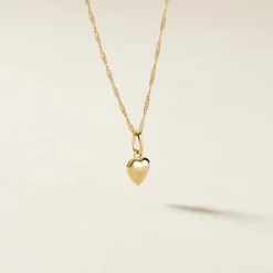 Histoire d'Or Pendentif Eudocie Coeur Lisse Or Jaune