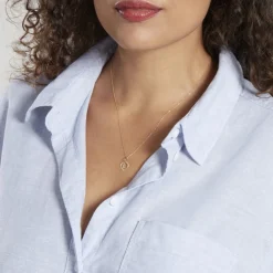 Histoire d'Or Pendentif Eudocie Coeur Lettre Or Jaune