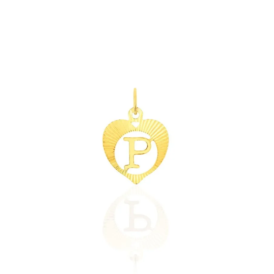 Histoire d'Or Pendentif Eudocie Coeur Lettre Or Jaune