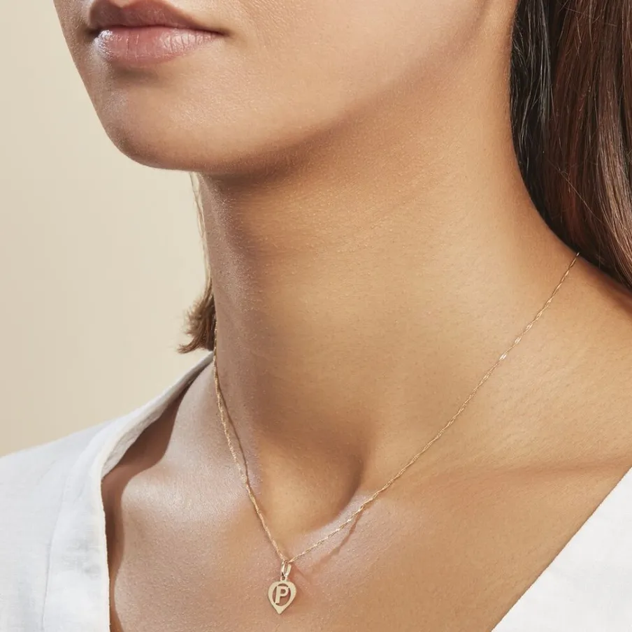 Histoire d'Or Pendentif Eudocie Coeur Lettre Or Jaune