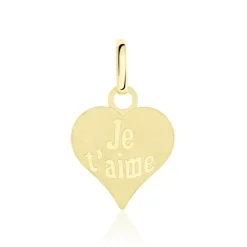 Histoire d'Or Pendentif Eudocie Coeur Message Or Jaune