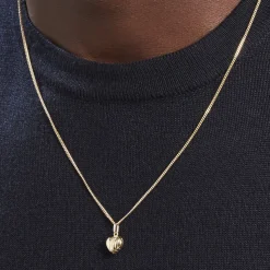 Pendentif Eudocie Coeur Stri Or Jaune-Histoire d'Or New