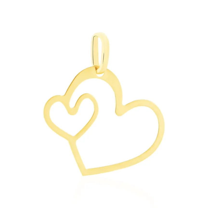 Pendentif Eudocie Coeurs Diamantes Or Jaune-Histoire d'Or Clearance
