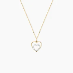 Pendentif Eudocie Double Coeurs Or Bicolore-Histoire d'Or Discount