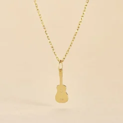 Pendentif Fatema Musique Guitare Or Jaune-Histoire d'Or Outlet