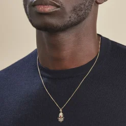 Histoire d'Or Pendentif Fatima Or Jaune Oxyde De Zirconium