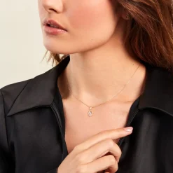 Pendentif Fatima Or Jaune Oxyde De Zirconium-Histoire d'Or New