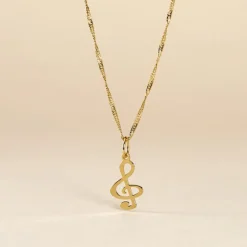 Pendentif Fausta Musique Or Jaune-Histoire d'Or