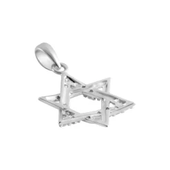 Histoire d'Or Pendentif Faye Or Blanc Oxyde De Zirconium