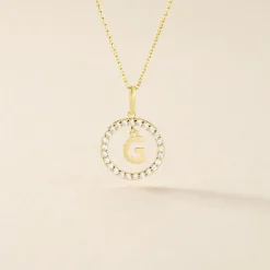 Histoire d'Or Pendentif Gabe Or Jaune Oxyde De Zirconium