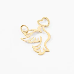 Pendentif Guecha Colombe Et Coeur Or Jaune-Histoire d'Or Best