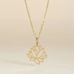 Pendentif Hadaya Lotus Or Jaune-Histoire d'Or Discount