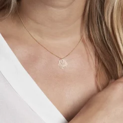 Pendentif Hadaya Lotus Or Jaune-Histoire d'Or Discount