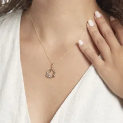 Pendentif Haizia Trio Dauphins Or Tricolore-Histoire d'Or New