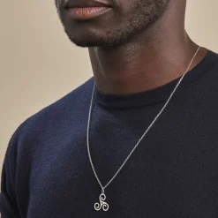 Histoire d'Or Pendentif Helge Argent Blanc