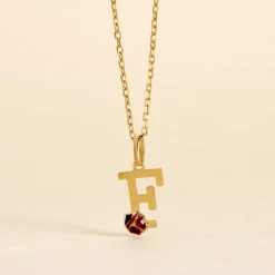 Pendentif Helidie Coccinelle Lettre Or Jaune-Histoire d'Or Outlet