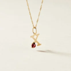 Histoire d'Or Pendentif Helidie Coccinelle Lettre Or Jaune