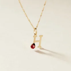 Histoire d'Or Pendentif Helidie Coccinelle Lettre Or Jaune
