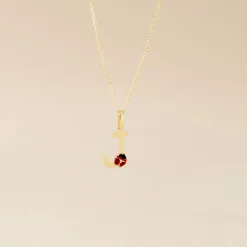 Pendentif Helidie Coccinelle Lettre Or Jaune-Histoire d'Or Best