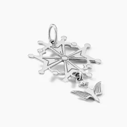Pendentif Huguenote Argent Blanc-Histoire d'Or Discount